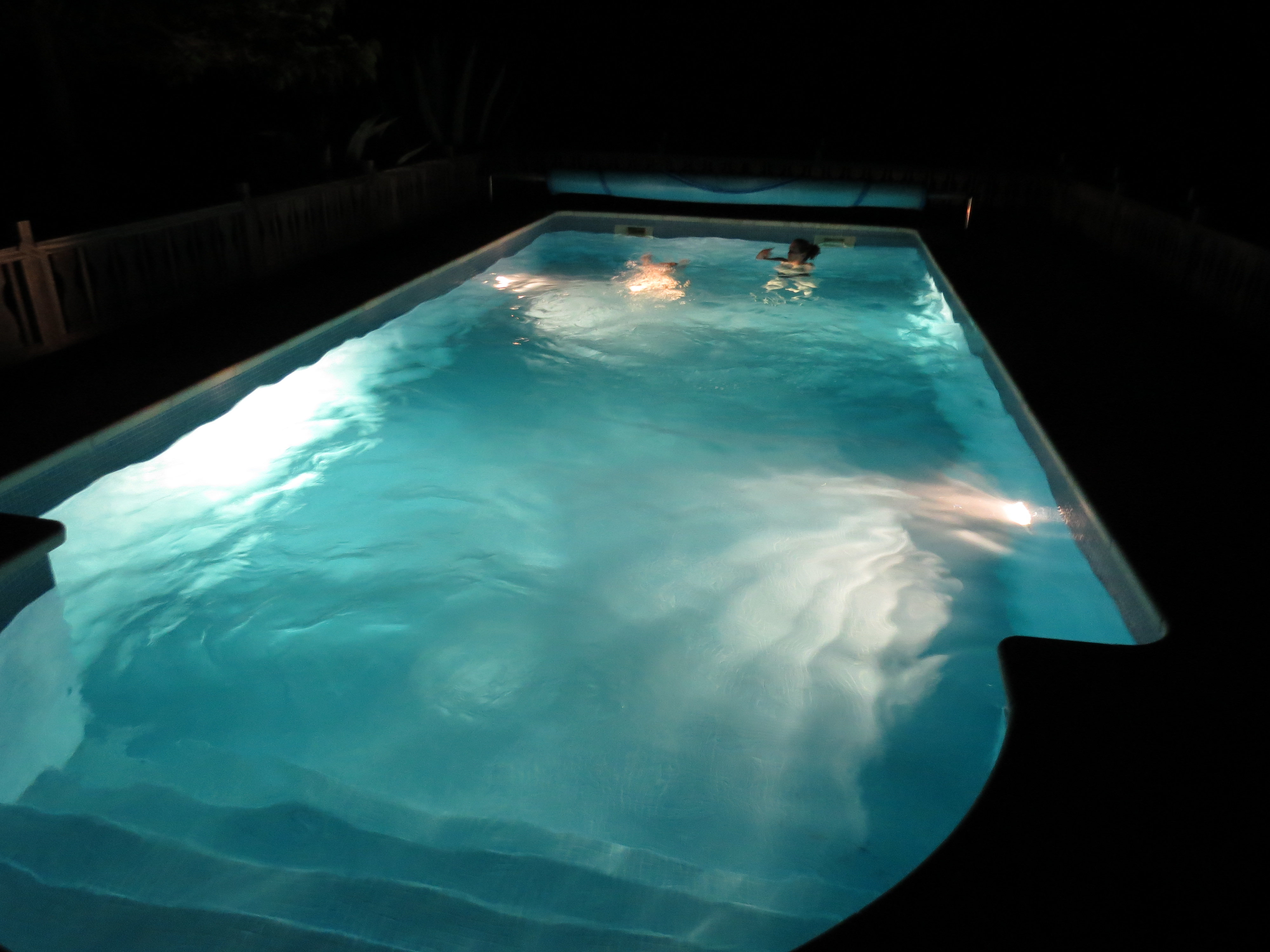 Pool at night